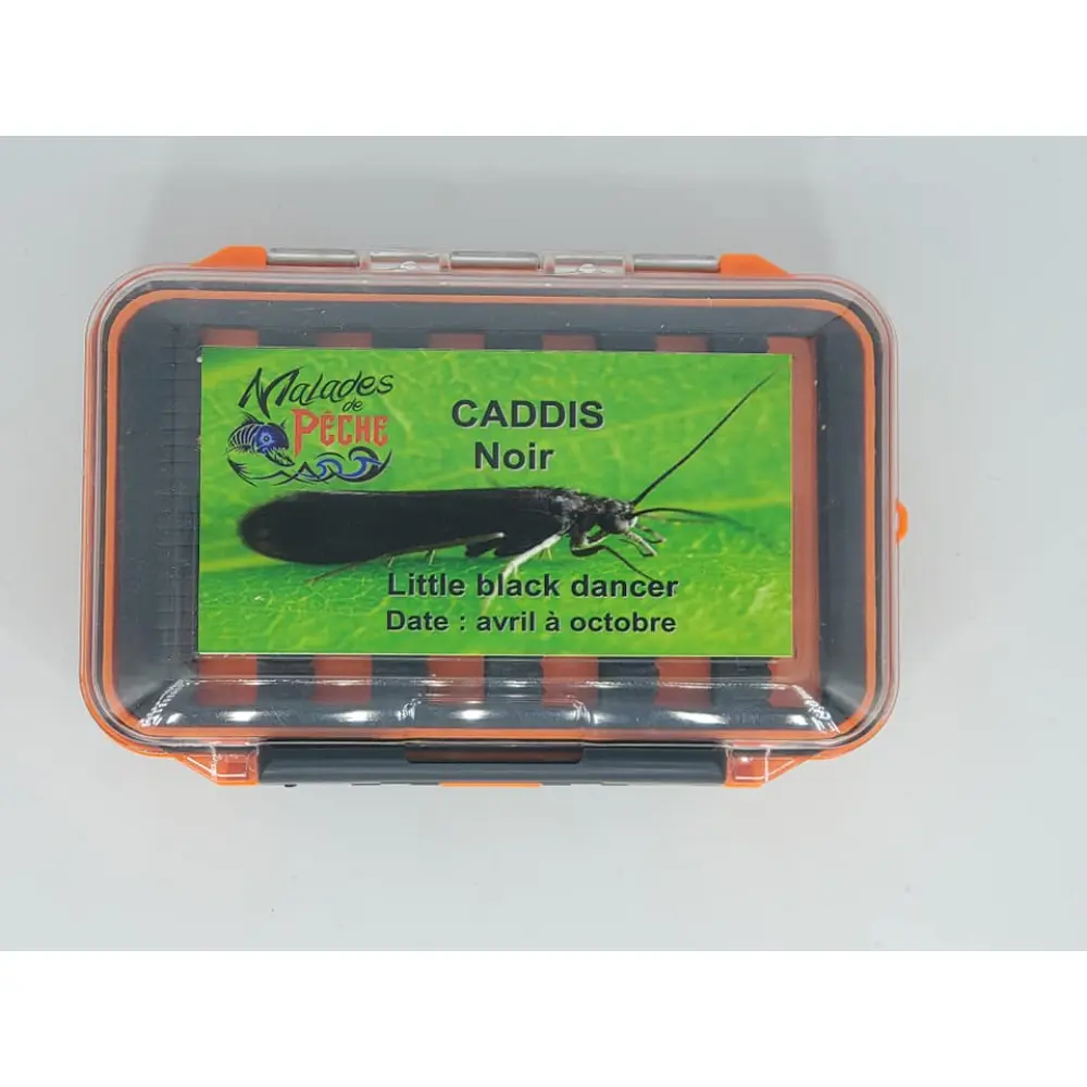 boite de mouche caddis noir